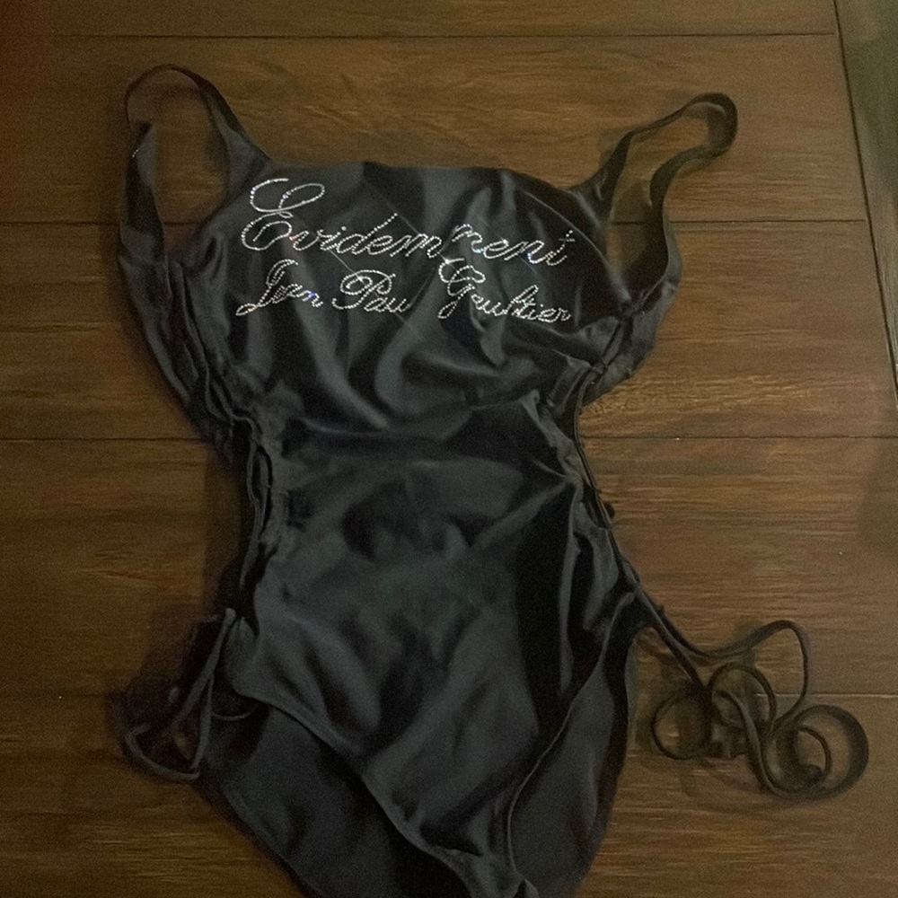 Jean Paul Gaultier
crystal-embellished detail swimsuit